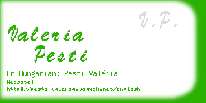 valeria pesti business card